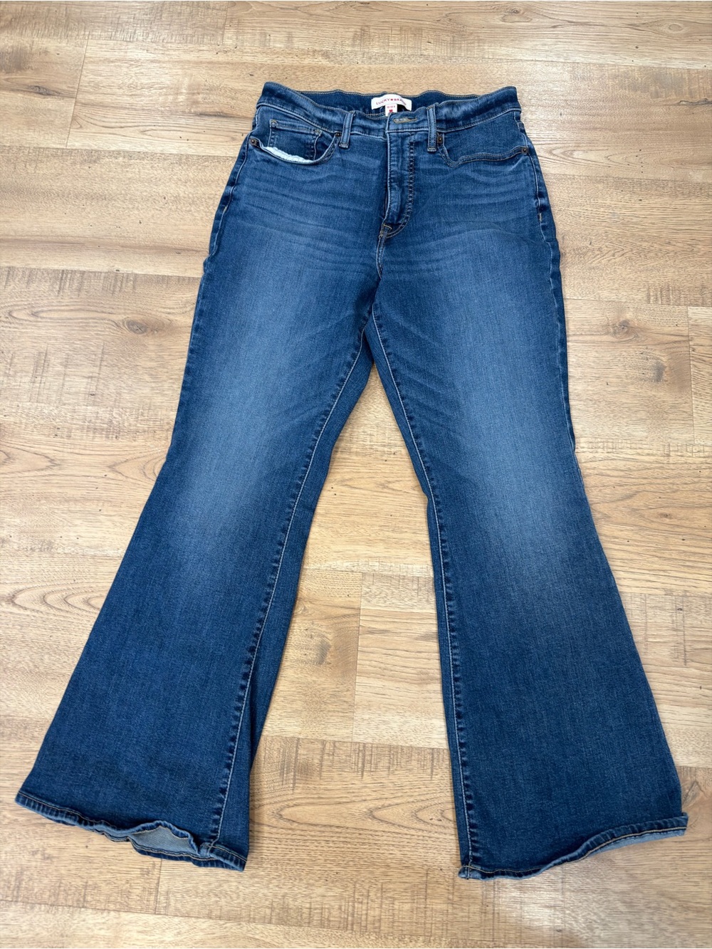 Lucky Brand Stevie High Rise Flare Jeans Women’s Size 10/30 Dark Wash Stretch